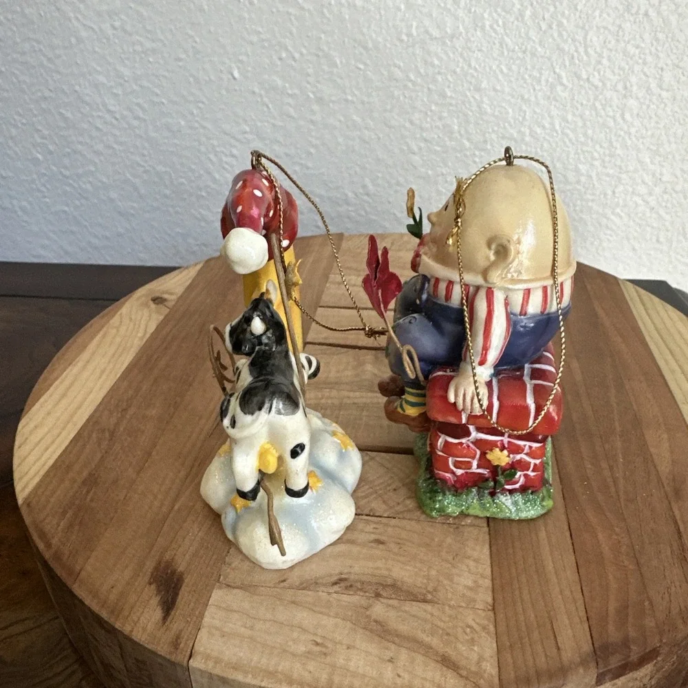 St Nicholas Square Novelty Nursery Rhyme Character Christmas Ornaments Set of 4